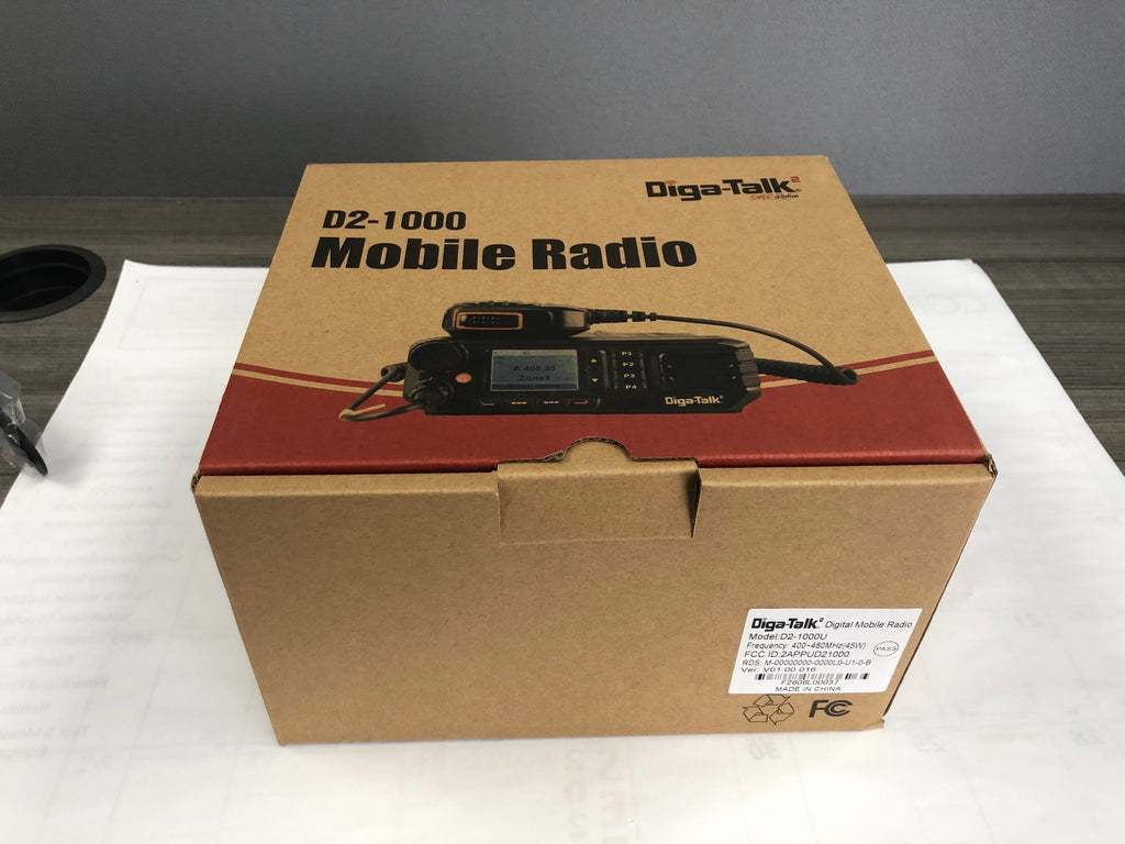 Diga-Talk2 DT2-1000U 400-480MHz 45W, Analog/DMR Mobile Two-Way-Radio