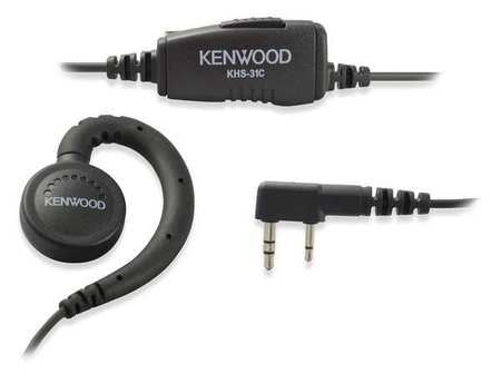 Kenwood KHS-31C, C-Ring Ear Hanger w/PTT & Mic