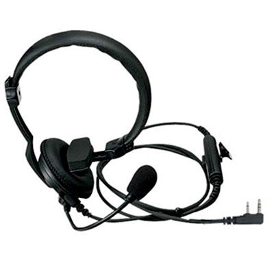 Kenwood KHS-7A, Single Muff Headset w/Boom Mic & In-Line PTT