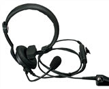 Kenwood KHS-14C, Lt. Wt. Single muff headset w/boom mic & In-line PTT