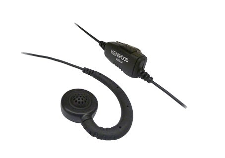 Kenwood KHS-34, C-Ring Ear Hanger w/PTT & Mic single pin